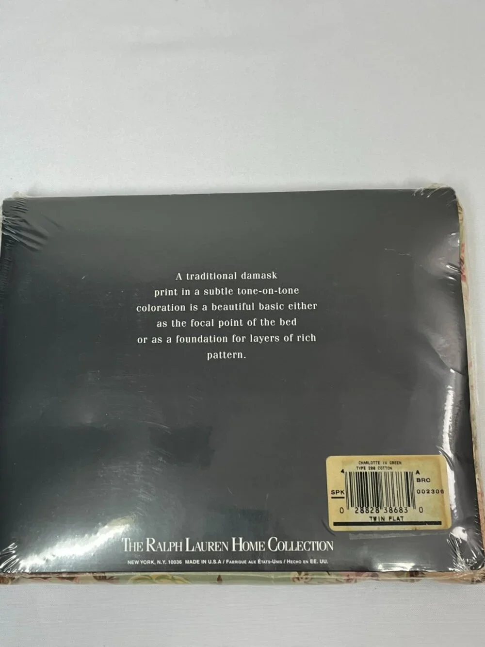 Ralph Lauren Twin Flat Sheet Charlotte IV Floral Sealed